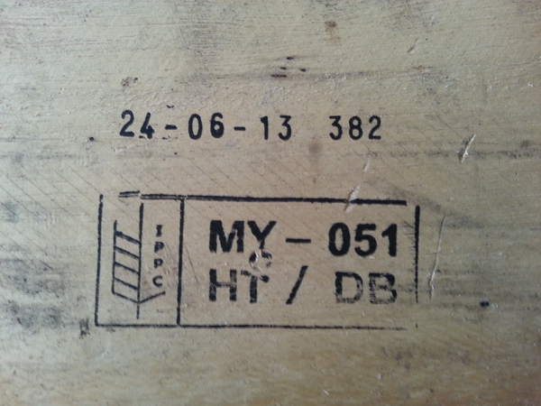 Pallets are removed from the chamber